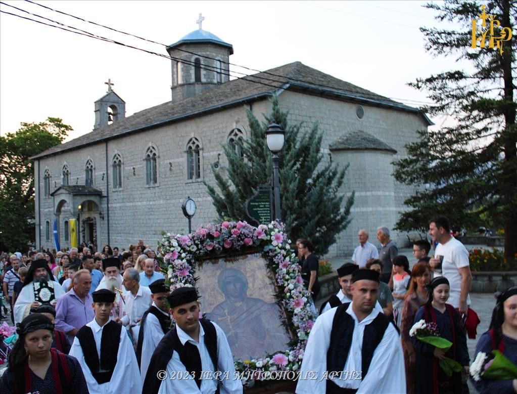 Ο Μητροπολίτης Άρτης στον εορτασμό της Αγίας Παρασκευής Πραμάντων