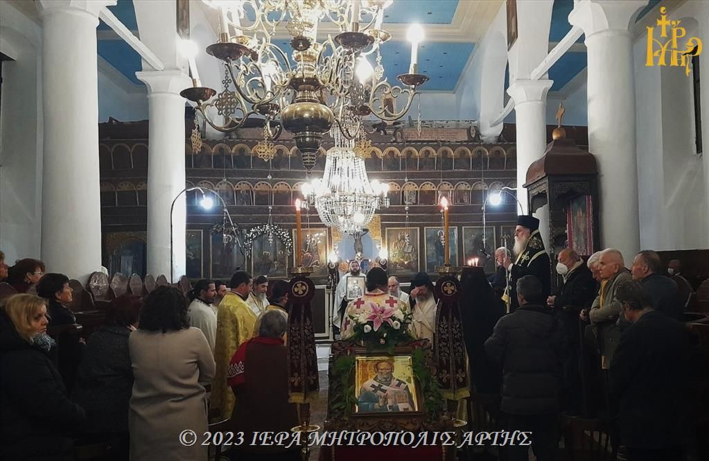 Πανηγυρικός Εσπερινός Δαμασκηνού του Στουδίτου στην Άρτα